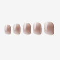 Murmure press-on nails nude sable squoval classique – Soimea Paris