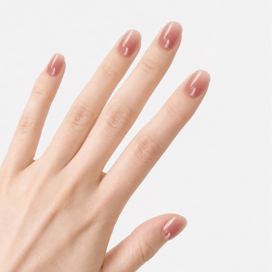 soimea faux ongles a pression rose timide forme squoval style classique court effet satiné, Faux ongles courts rose blush à coller – effet Soap Nails. Par SOIMEA Paris