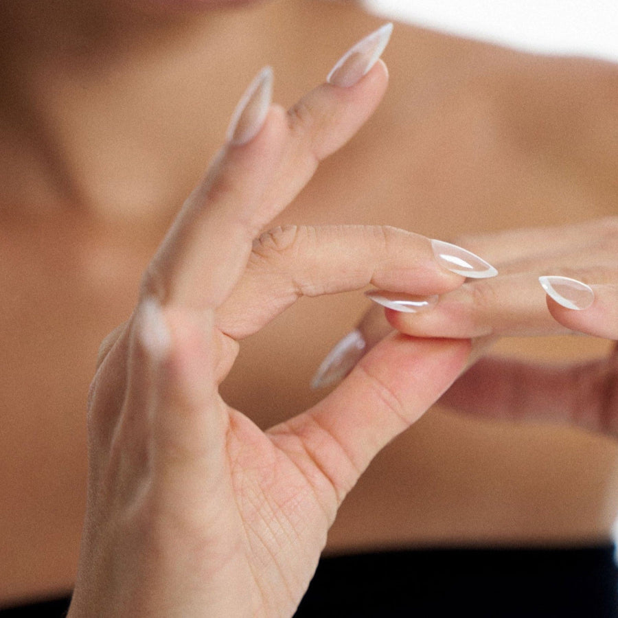 soimea faux ongles presson appliquer gel adhesif reutilise